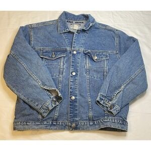 BREAKER JEANS Mens Blue Denim Jacket Medium Classic Trucker Style